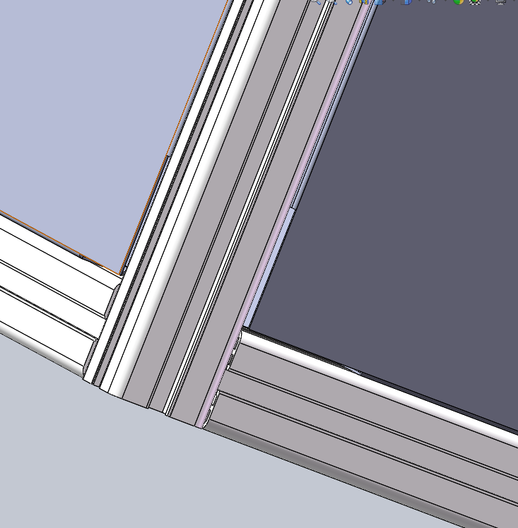 型材架子的封板边角这样处理合适么