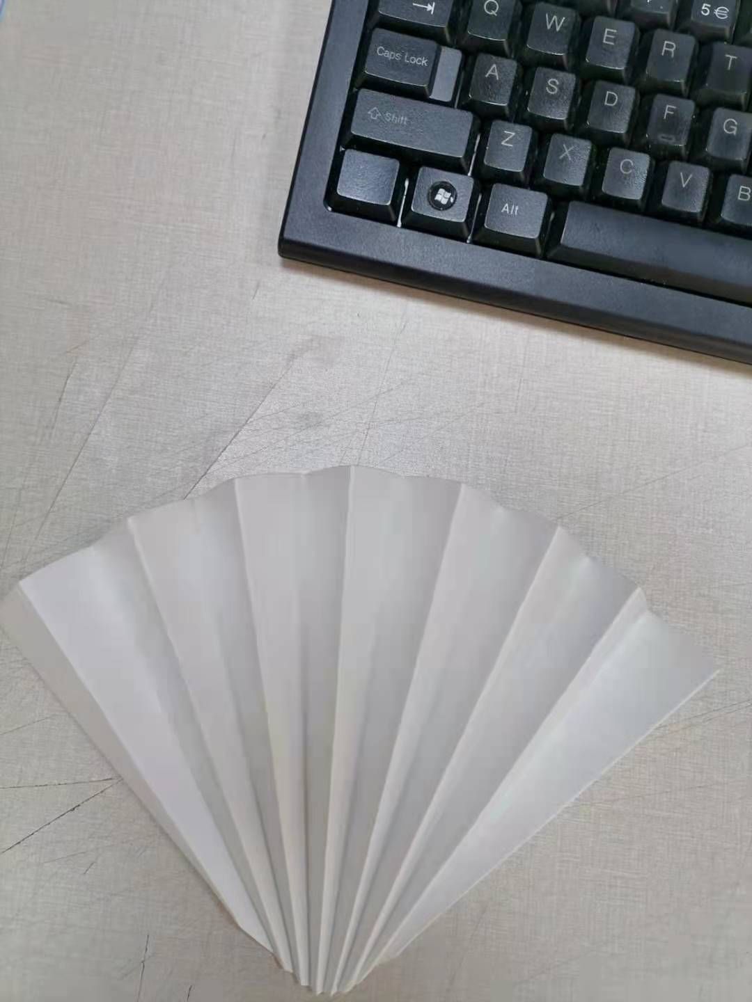 扇面折叠后