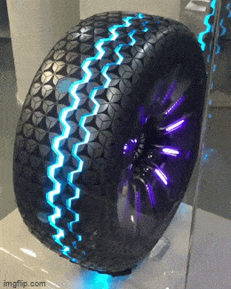 今日设计：比较炫酷的轮胎，不知道有什么作用.gif