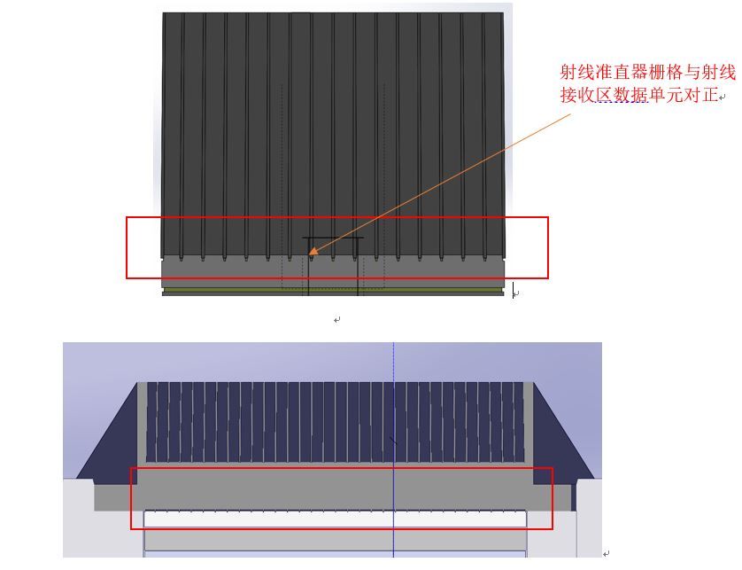 图5 射线准直器栅格与射线接收区数据单元对正.JPG